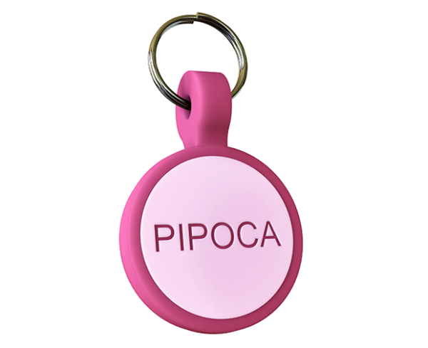 Tag Círculo Mini Rosa Chiclé