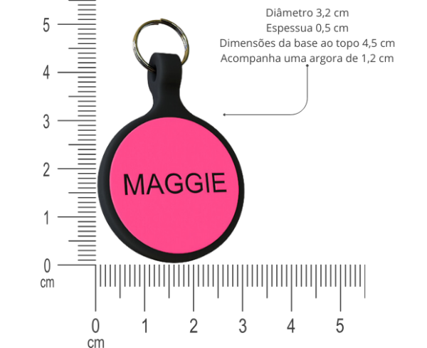 Tag Círculo M Rosa - Image 4