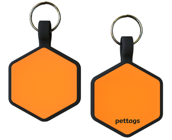 Tag Hexágono Laranja - Image 2