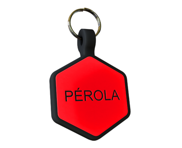 Tag Hexágono Vermelho