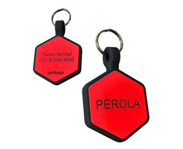 Tag Hexágono Vermelho - Image 3