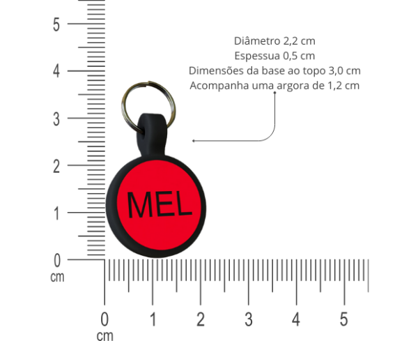 Tag Círculo Mini Vermelho - Image 4