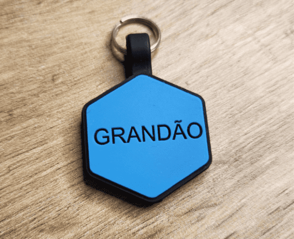 Tag Hexágono Azul - Image 4